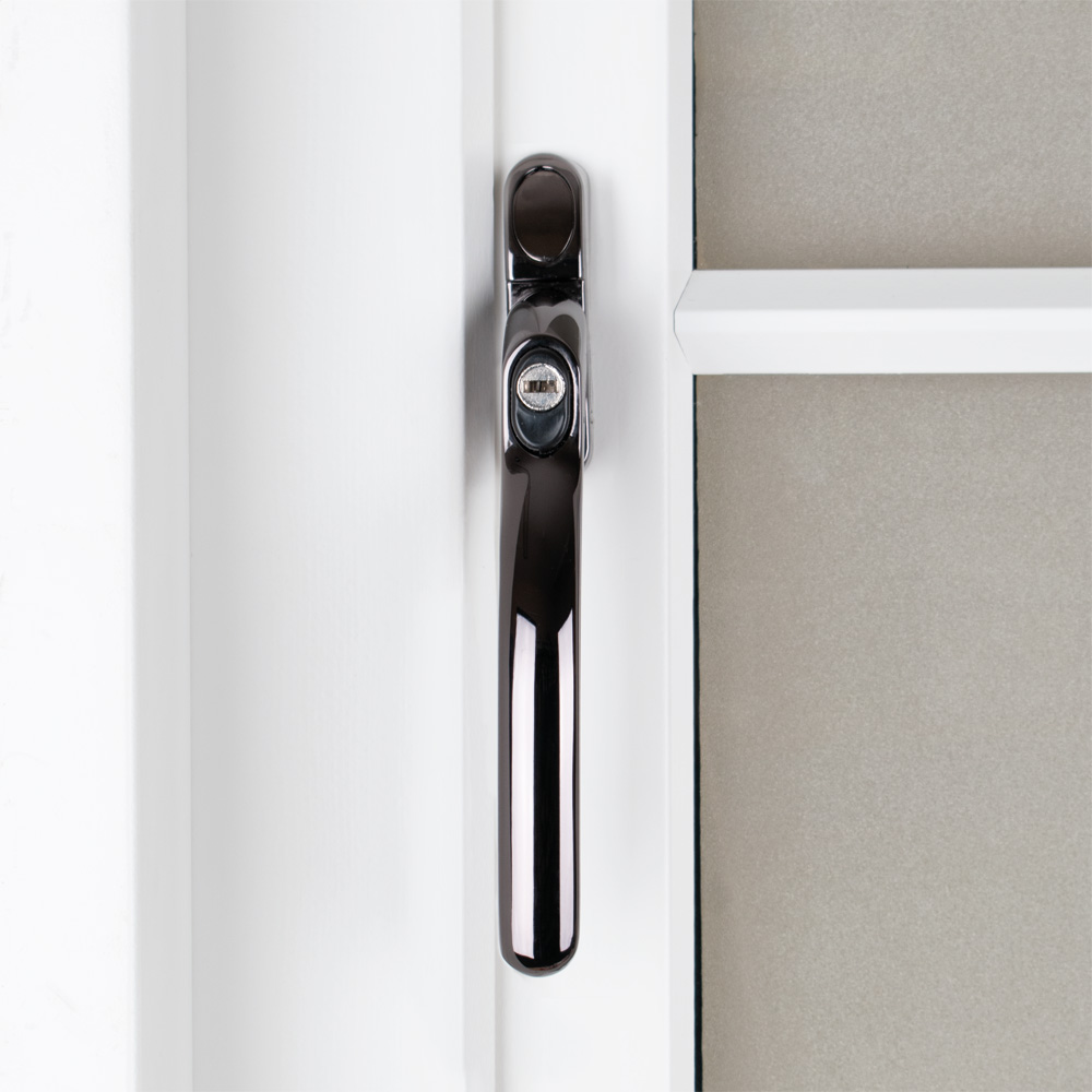 Timber Series Connoisseur MK2 Inline Locking Espag Window Handle - Polished Bronze (Non Handed)